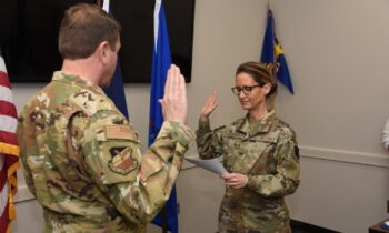 185th Medical Group Commander Lt Col Debbie Jacobsmeier promoted to Colonel