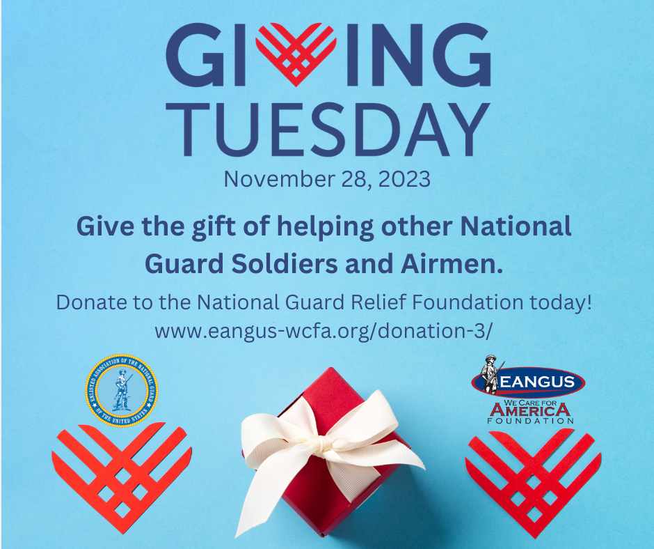 On Giving Tuesday – Give the gift of helping other National Guard members