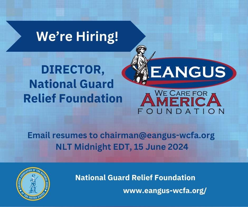 The National Guard Relief Foundation is Hiring!